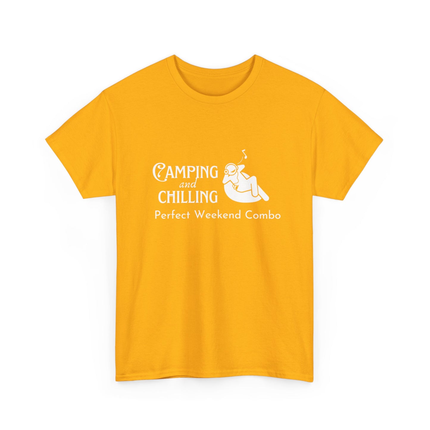 "Camping and Chilling: Perfect Weekend Combo" Unisex Cotton Tee