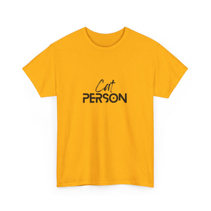 "Cat person" Unisex Cotton Tee