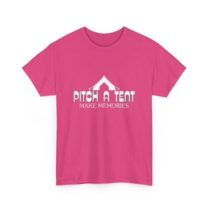 "Pitch a Tent, Make Memories" Unisex Cotton Tee