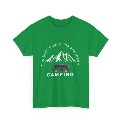 "The best memories are made camping" Unisex Cotton Tee