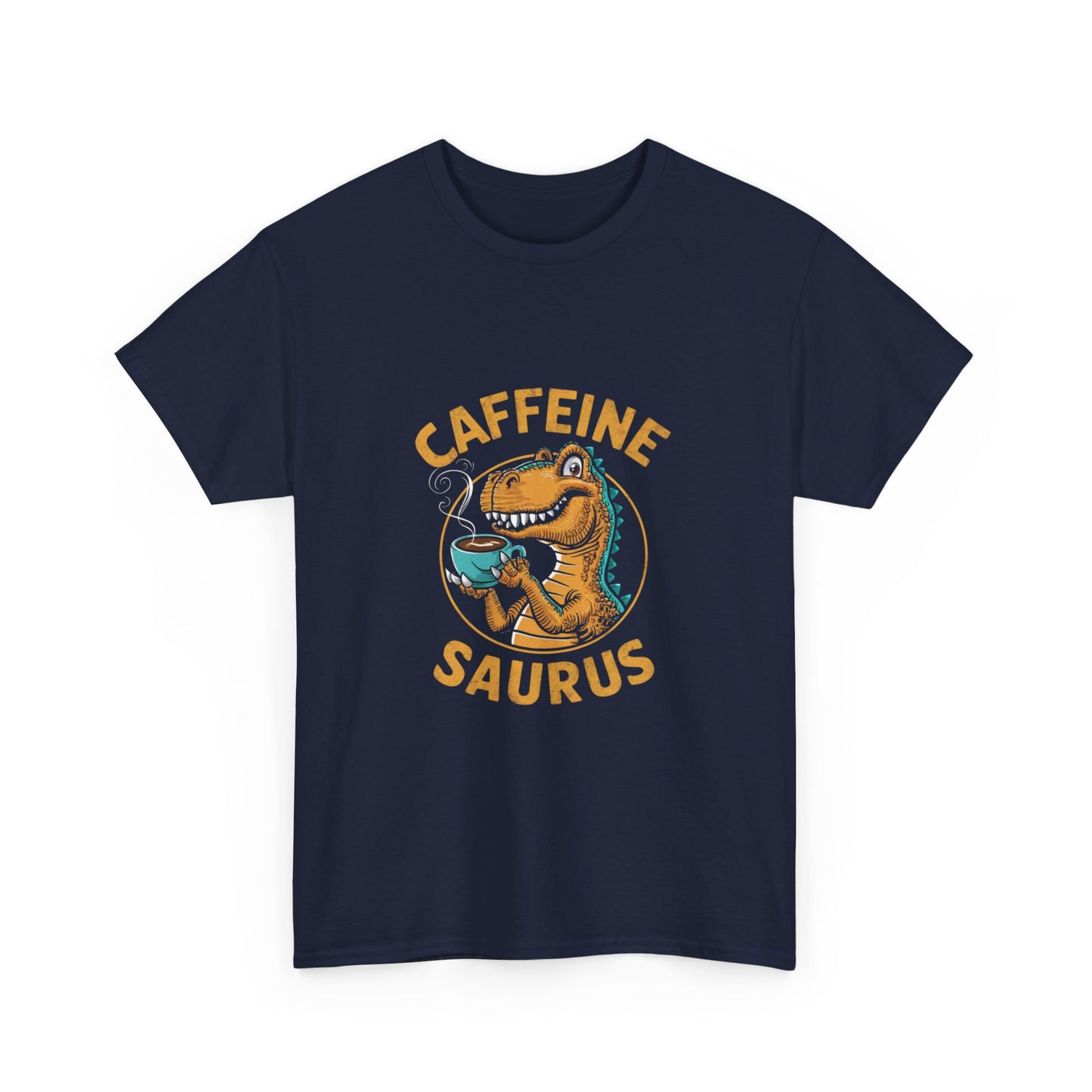 "Caffeine saurus " Unisex Cotton Tee