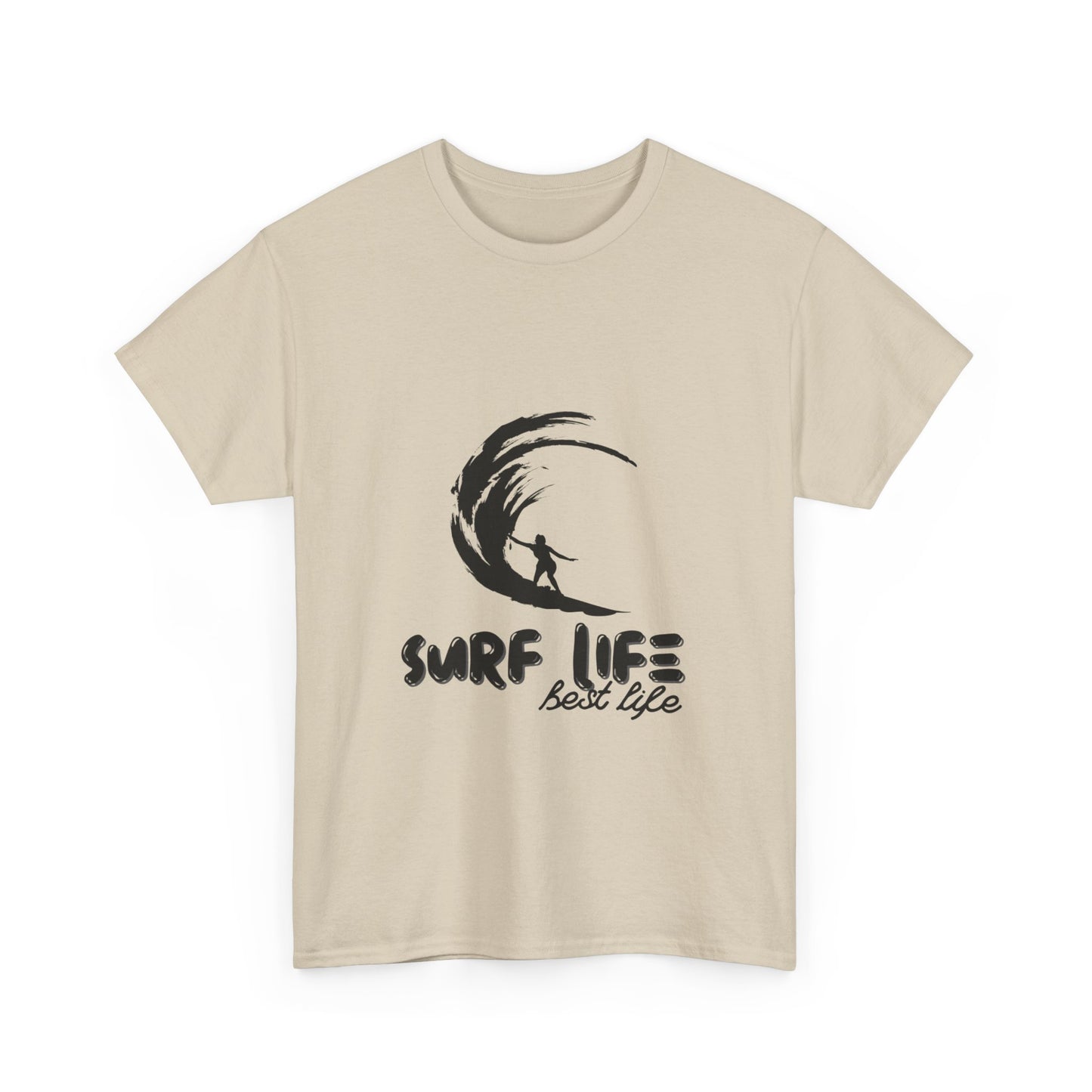 "Surf life, best life." Unisex Cotton Tee