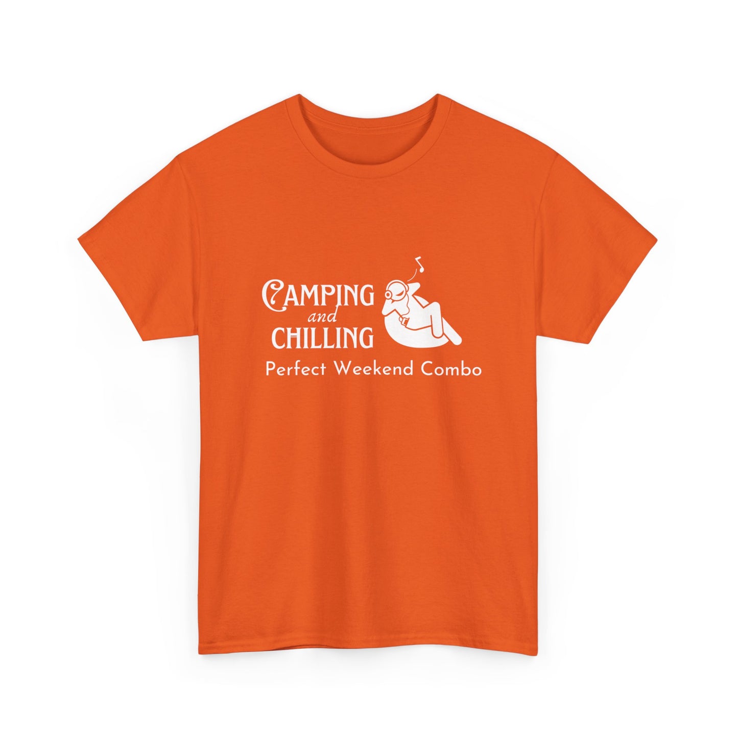 "Camping and Chilling: Perfect Weekend Combo" Unisex Cotton Tee