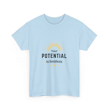 "Your potential is limitless" Unisex Cotton Tee