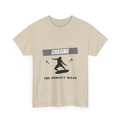 "Chasing the perfect wave." Unisex Cotton Tee