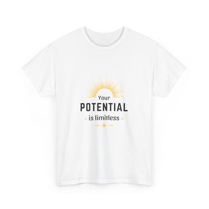 "Your potential is limitless" Unisex Cotton Tee