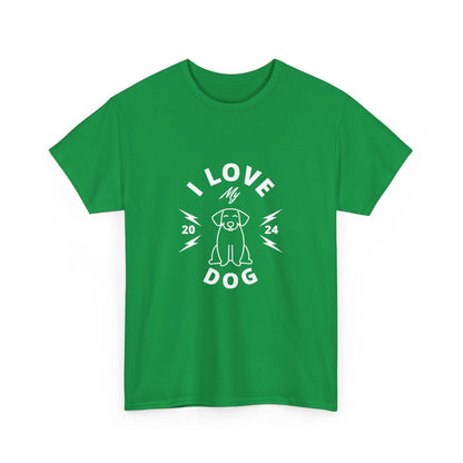 "I love my dog" Unisex Cotton Tee