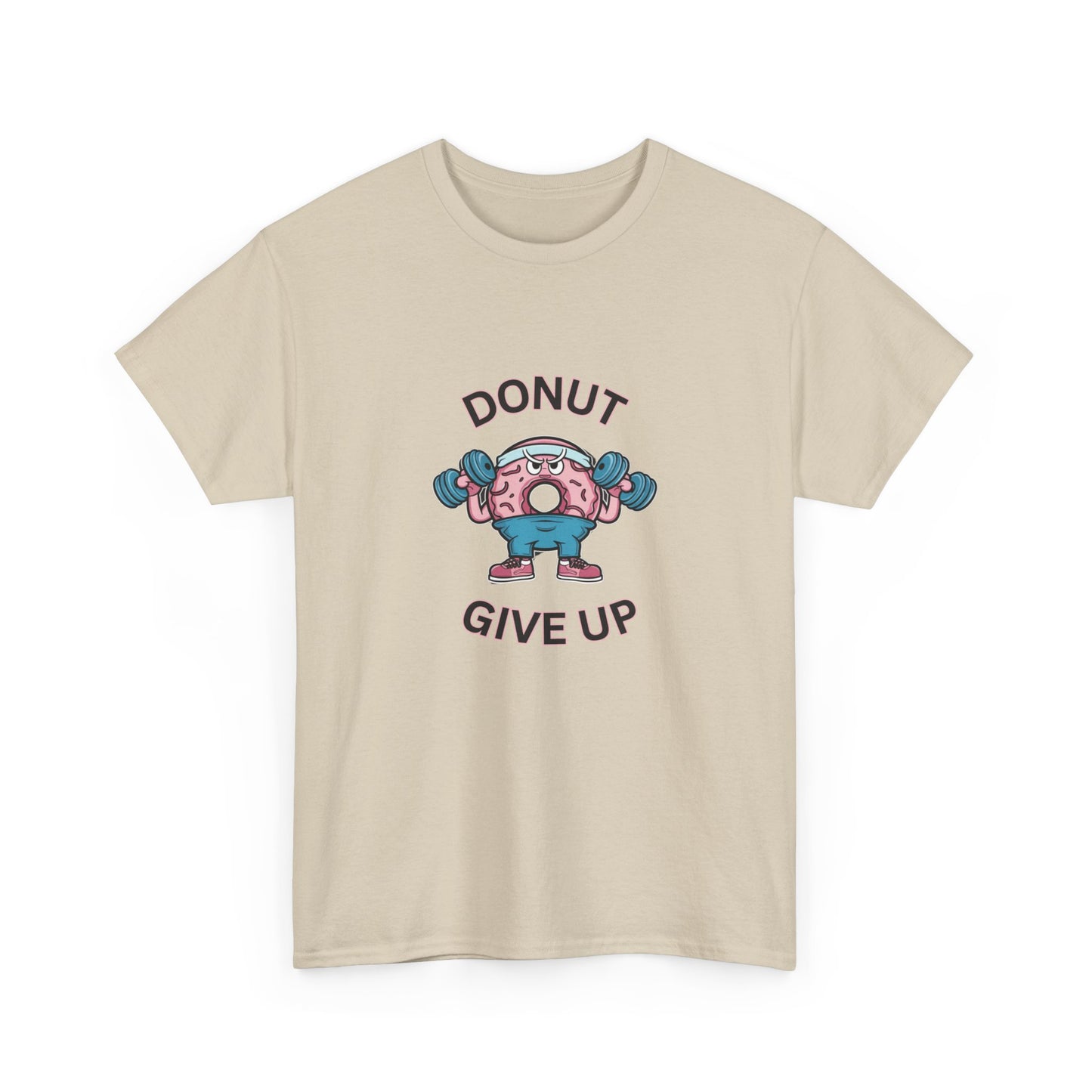 "Donut giveup" Unisex Cotton Tee