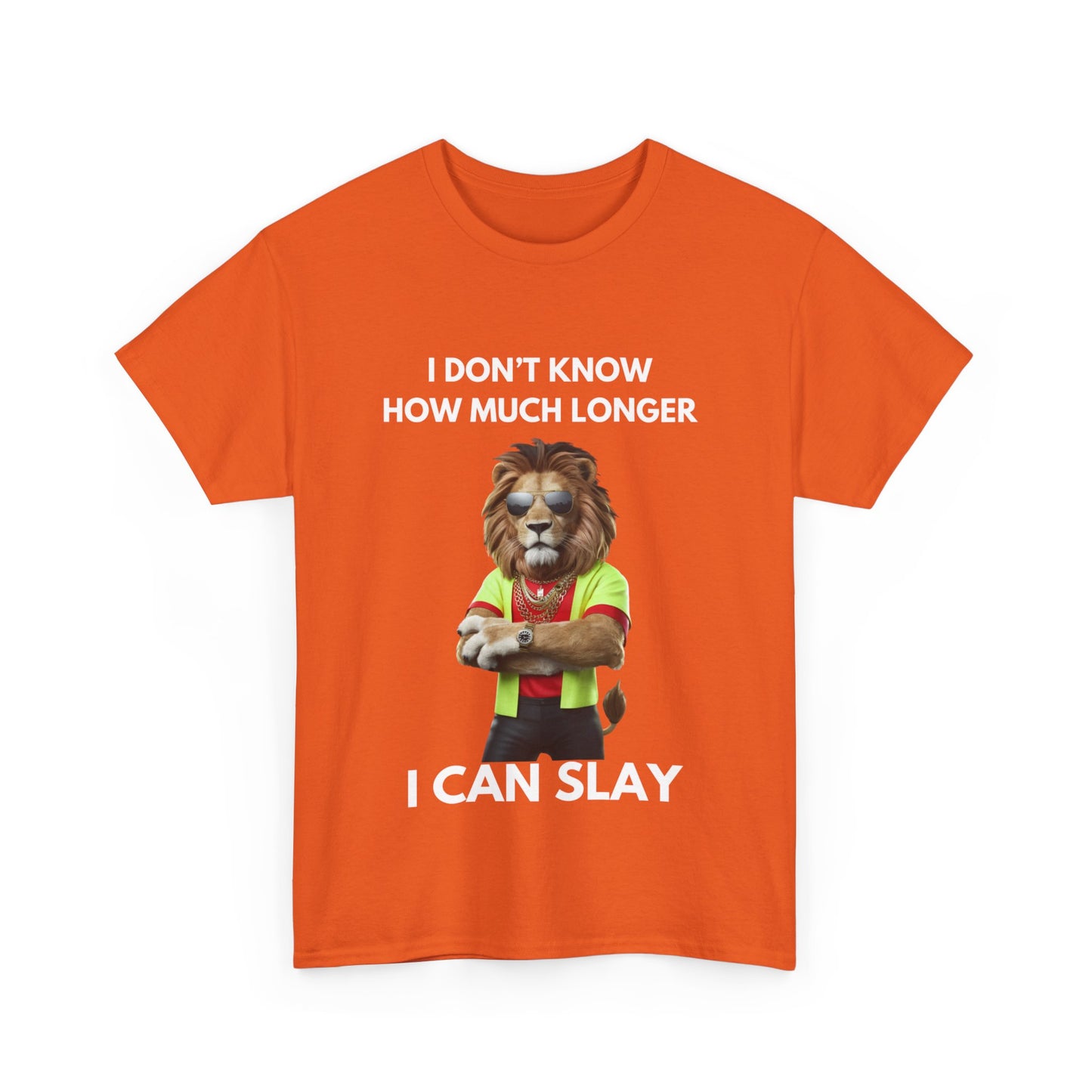 "I don’t know how much longer I can slay" Unisex Cotton Tee