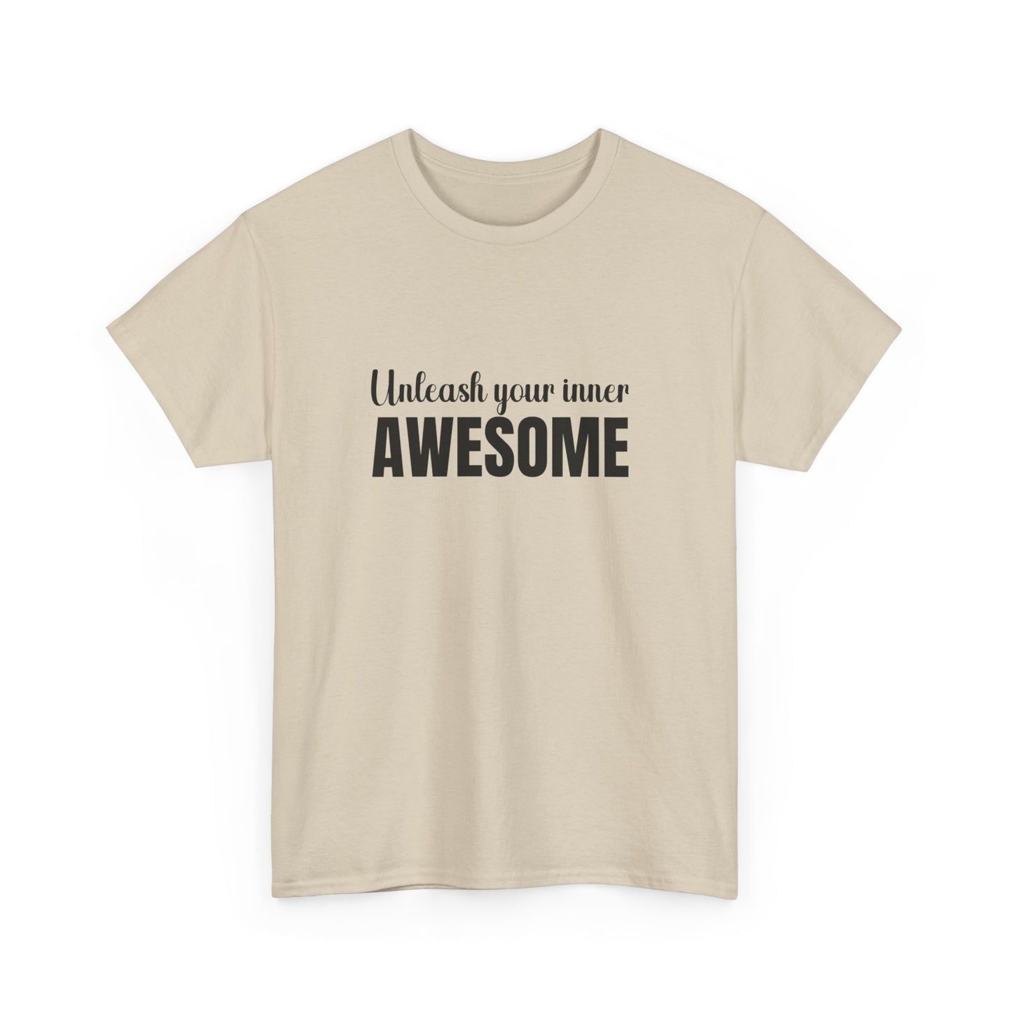 "Unleash your inner awesome" Unisex Cotton Tee