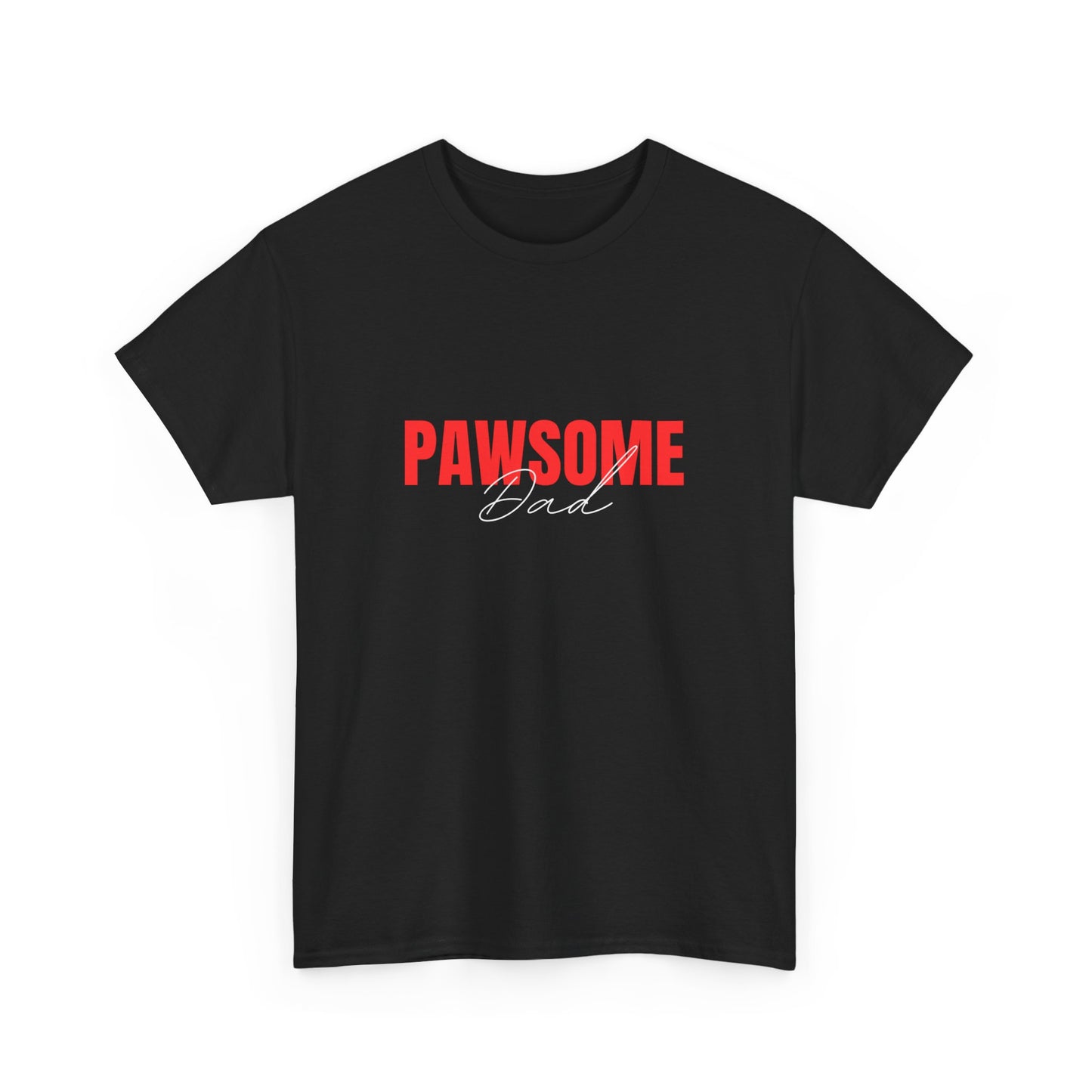 "Pawsome dad" Unisex Cotton Tee