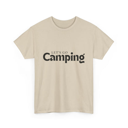 "Let's go camping" Unisex Cotton Tee