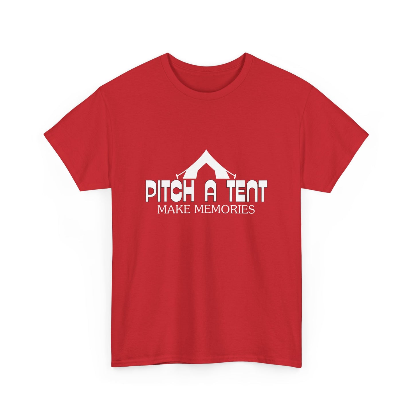 "Pitch a Tent, Make Memories" Unisex Cotton Tee