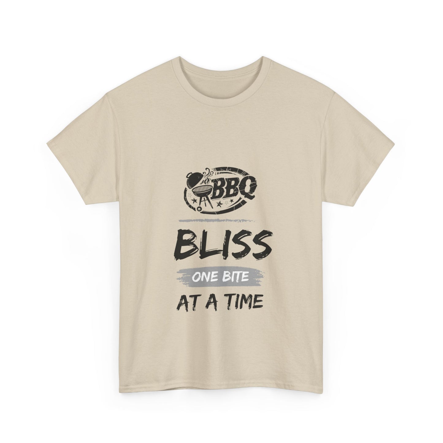 "BBQ bliss, one bite at a time." Unisex Cotton Tee