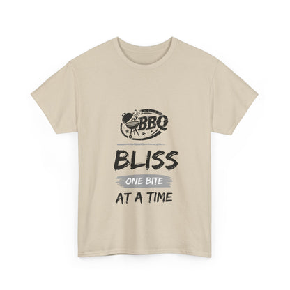 "BBQ bliss, one bite at a time." Unisex Cotton Tee