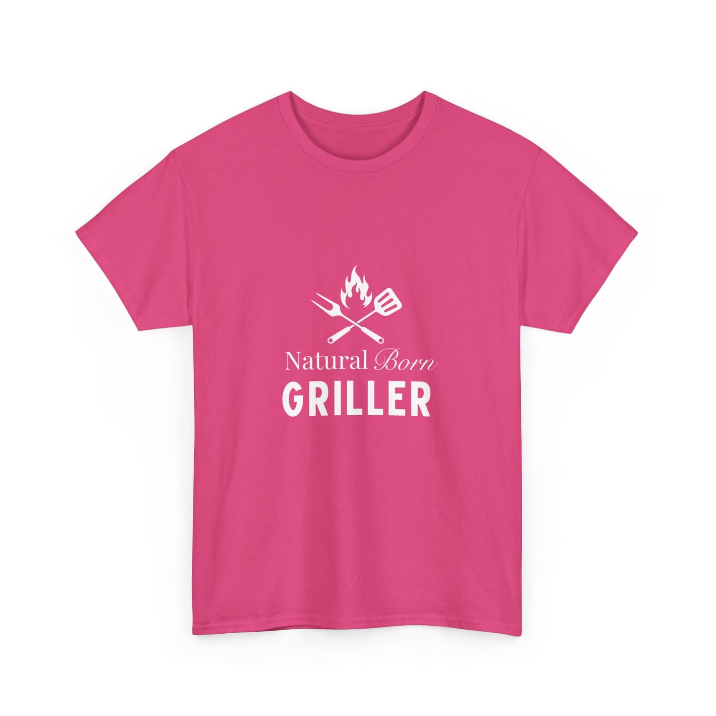 "Natural  born griller" Unisex Cotton Tee