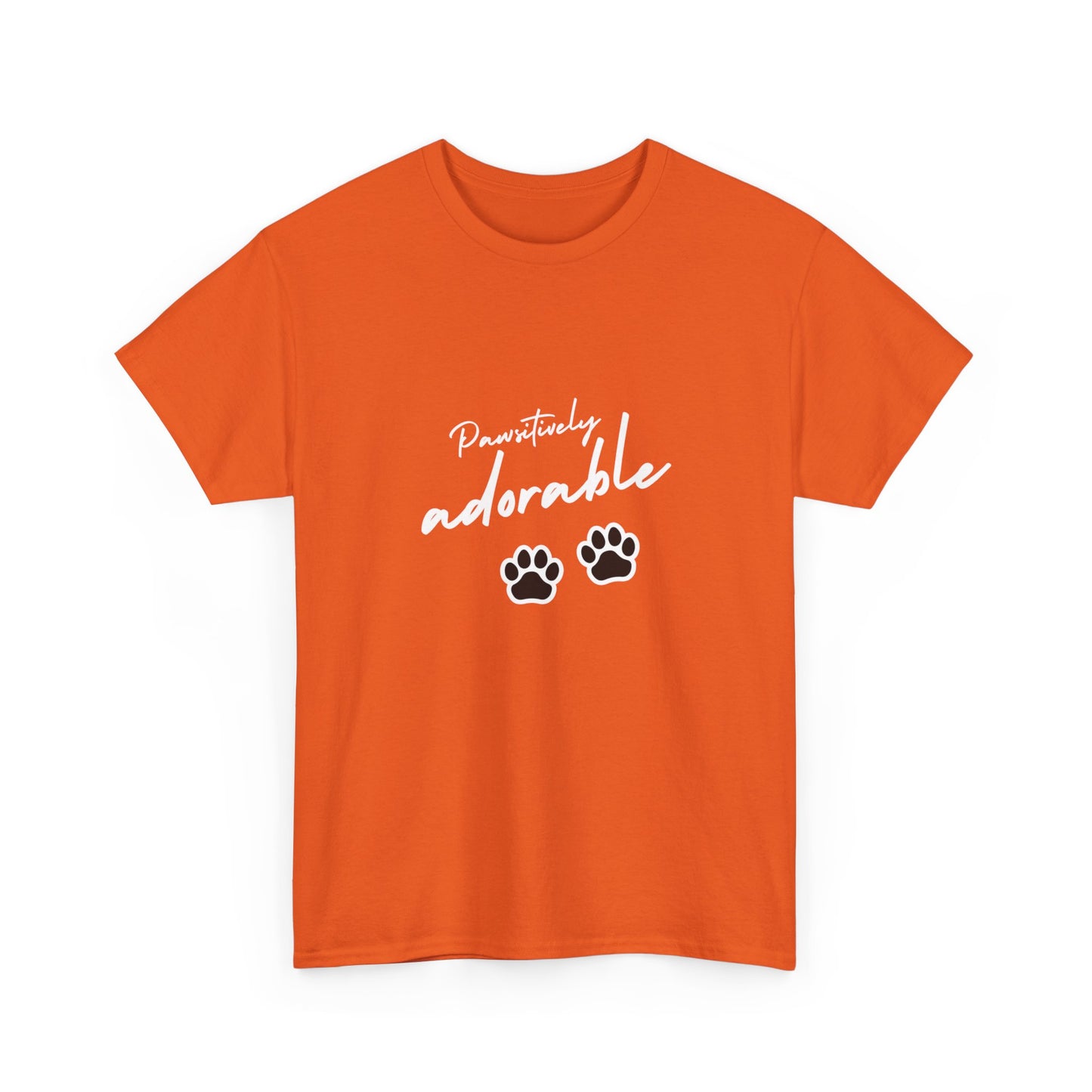 "Pawsitively adorable" Unisex Cotton Tee