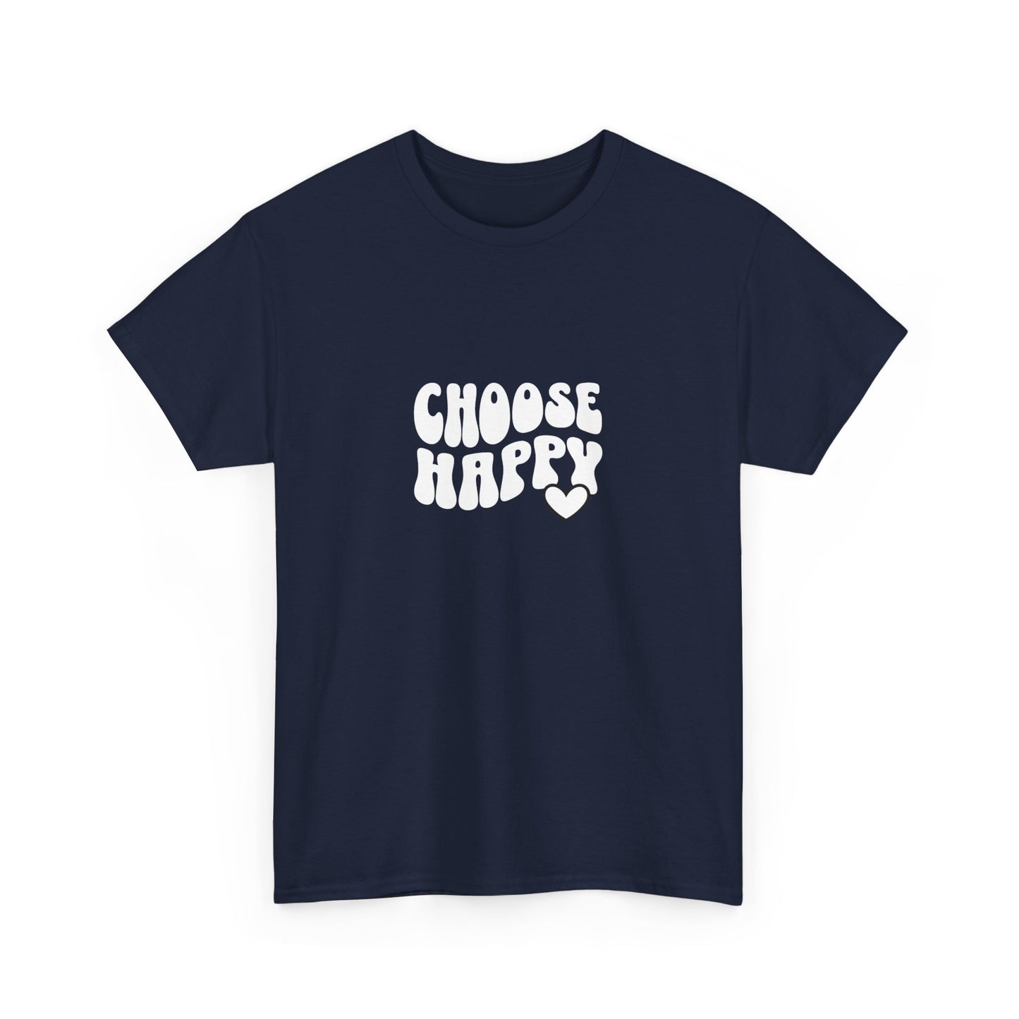 "Choose happy" Unisex Cotton Tee