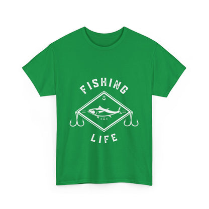 "Fishing life" Unisex Cotton Tee