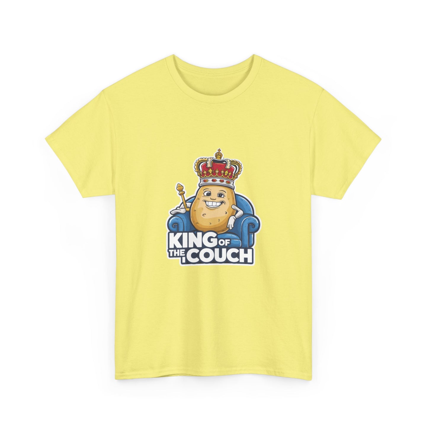 "King of the couch" Unisex Cotton Tee