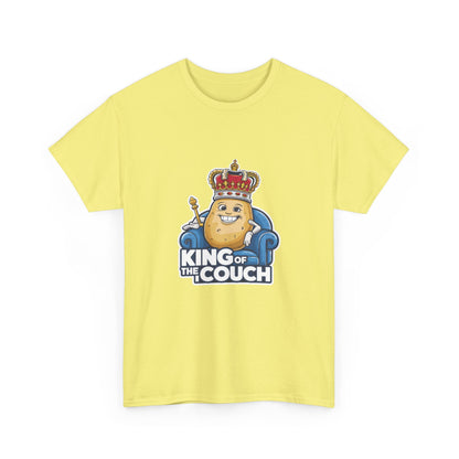 "King of the couch" Unisex Cotton Tee