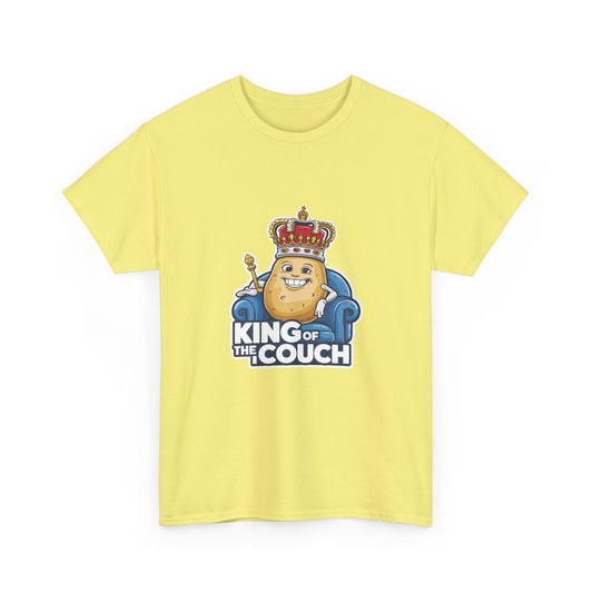 "King of the couch" Unisex Cotton Tee