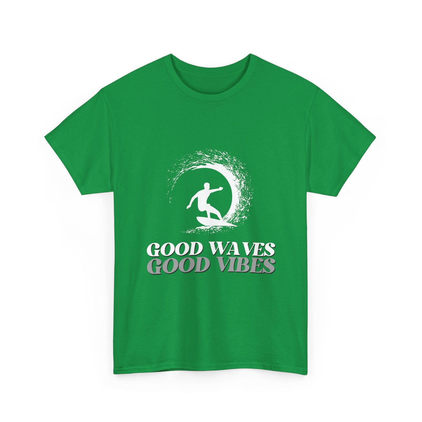 "Good waves good vibes" Unisex Cotton Tee