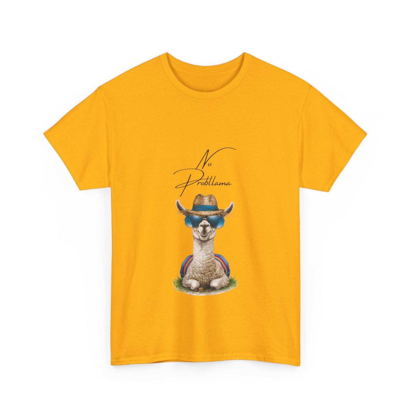 "No Probllama" Unisex Cotton Tee