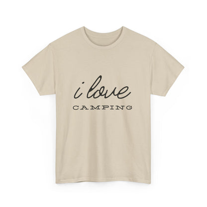 "I love camping" Unisex Cotton Tee