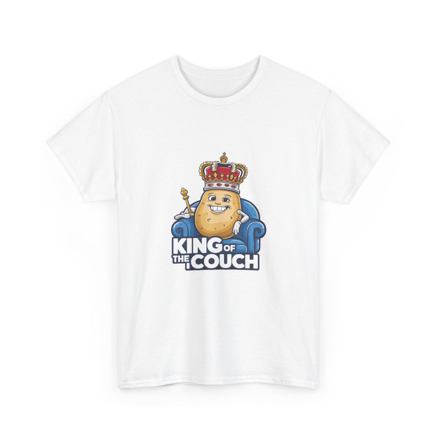 "King of the couch" Unisex Cotton Tee