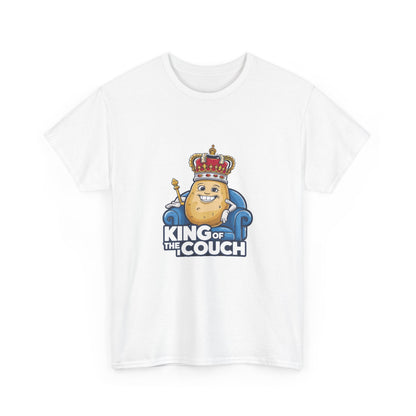 "King of the couch" Unisex Cotton Tee