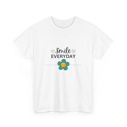 "Smile everyday" Unisex Cotton Tee