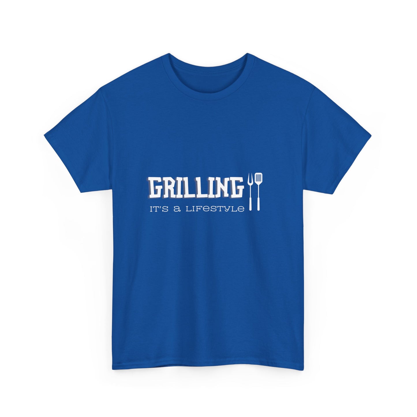 "Grilling: it's a lifestyle." Unisex Cotton Tee