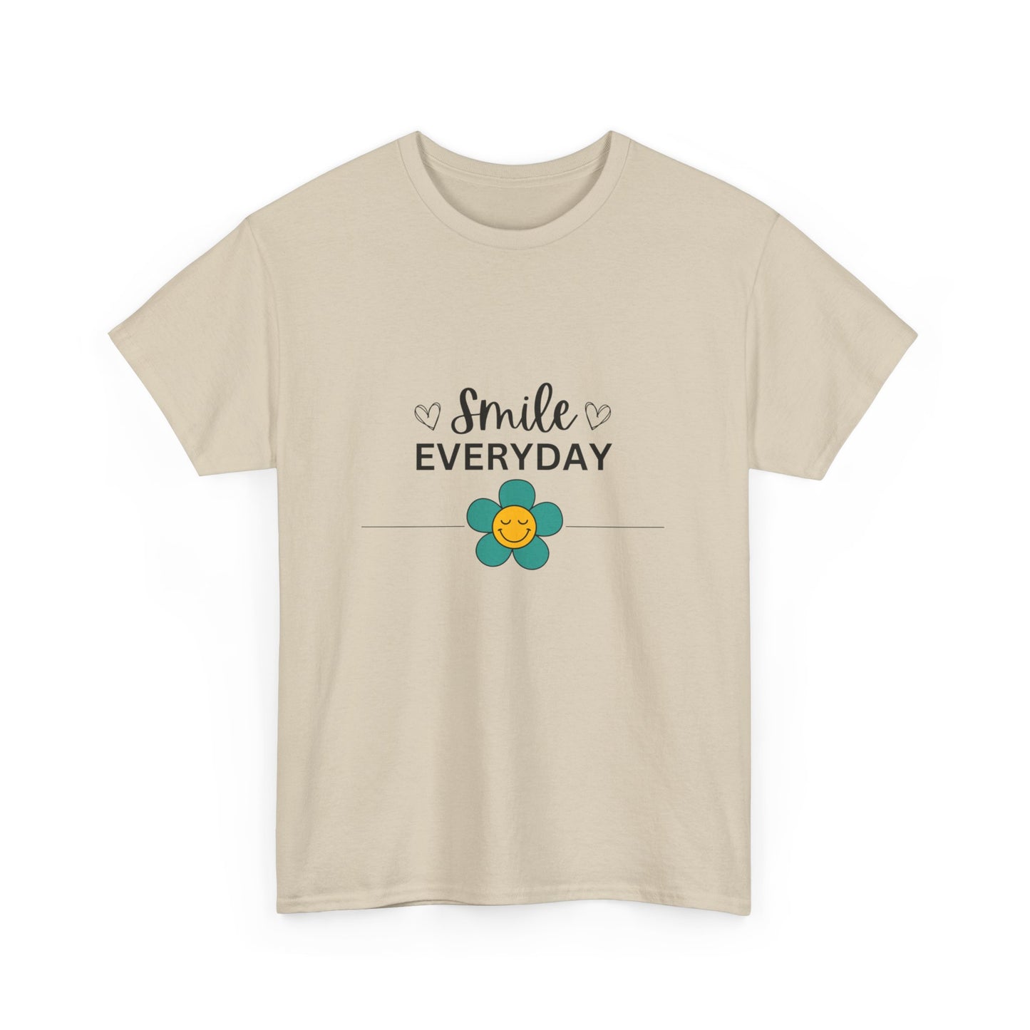 "Smile everyday" Unisex Cotton Tee