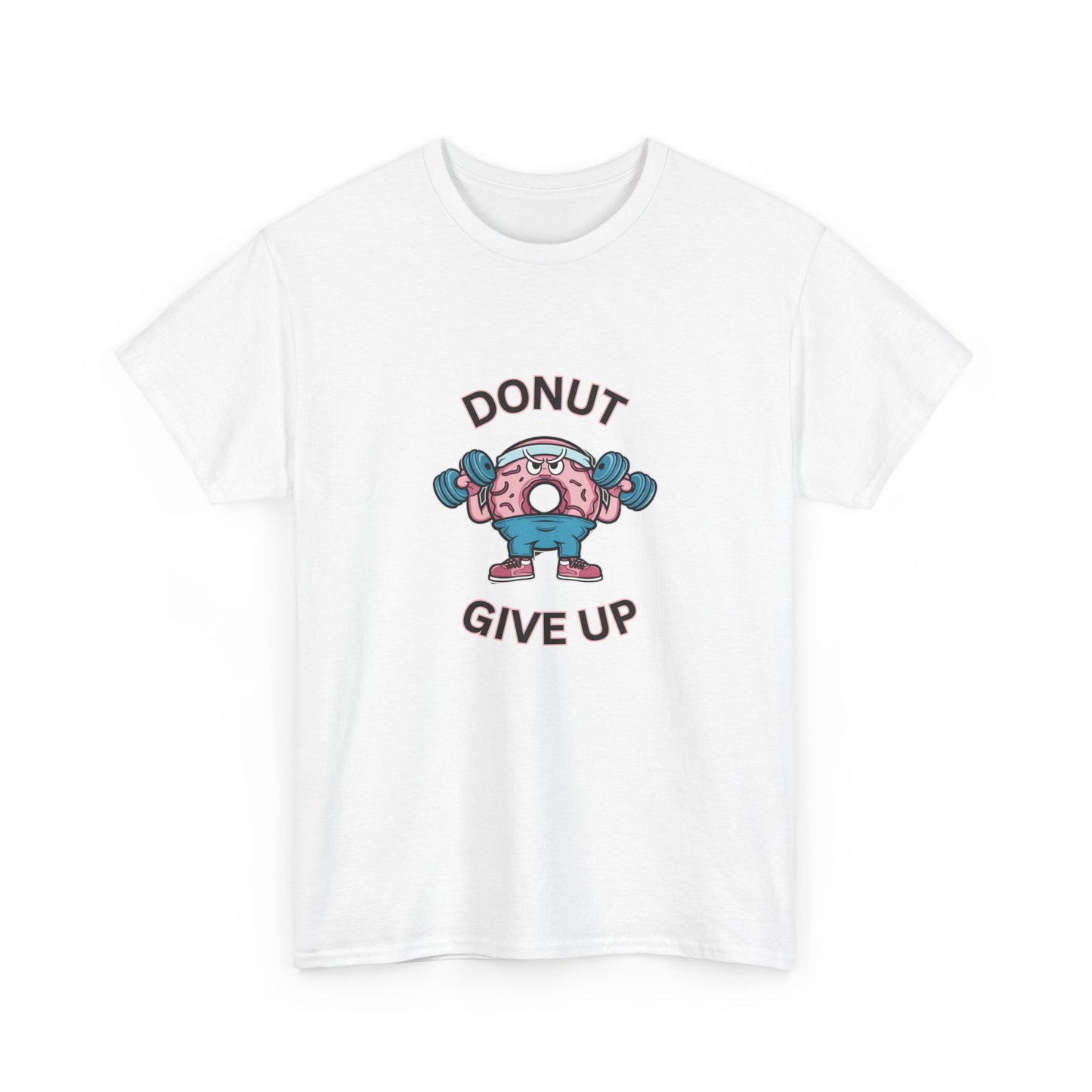 "Donut giveup" Unisex Cotton Tee