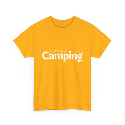 "Let's go camping" Unisex Cotton Tee