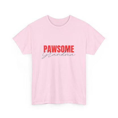 "Pawsome grandma" Unisex Cotton Tee