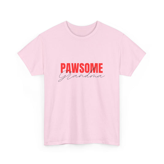 "Pawsome grandma" Unisex Cotton Tee