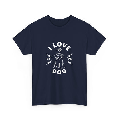 "I love my dog" Unisex Cotton Tee