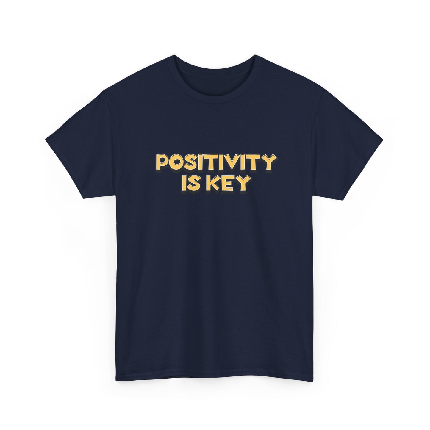 "Positivity is key" Unisex Cotton Tee