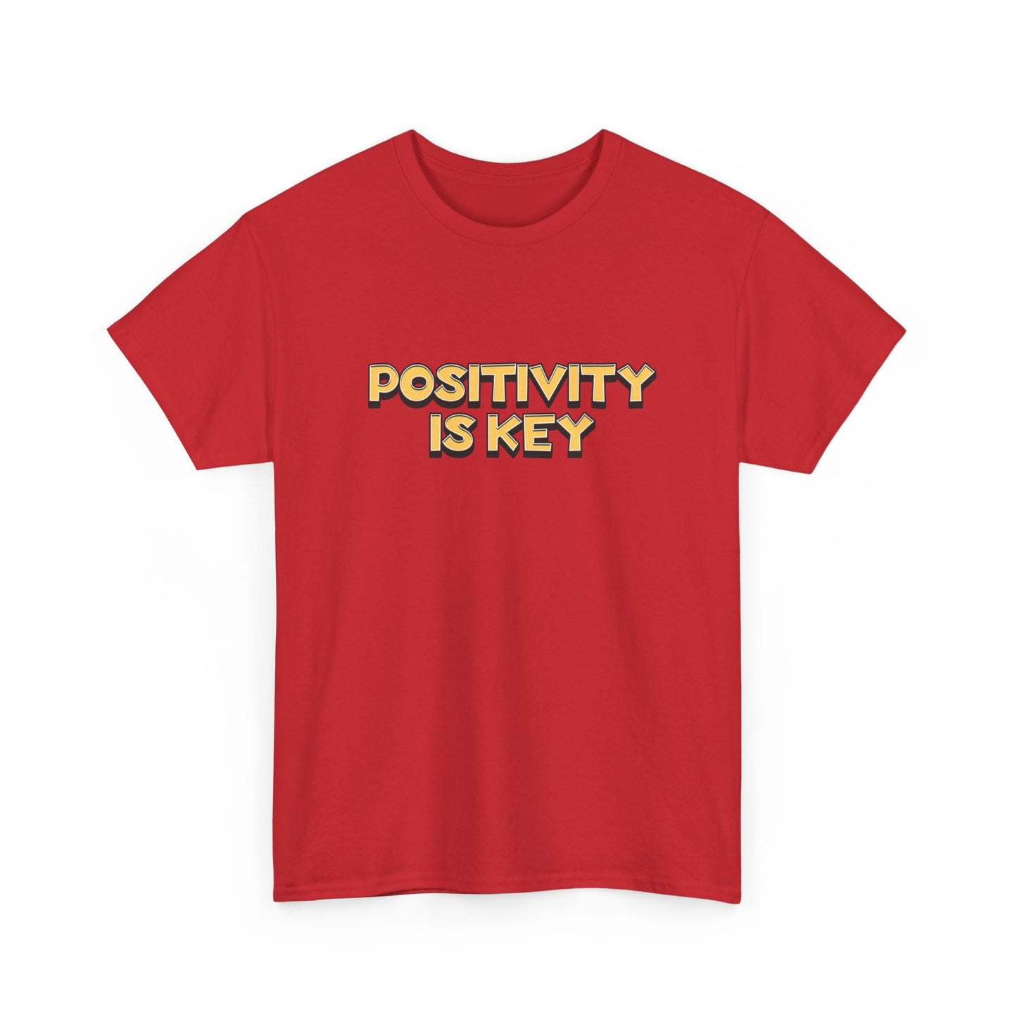 "Positivity is key" Unisex Cotton Tee