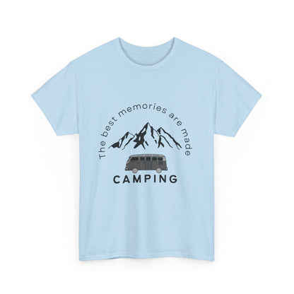 "The best memories are made camping" Unisex Cotton Tee