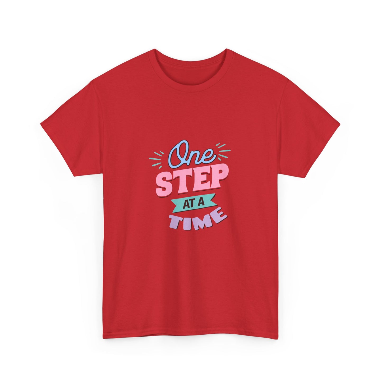 "One step at a time" Unisex Cotton Tee