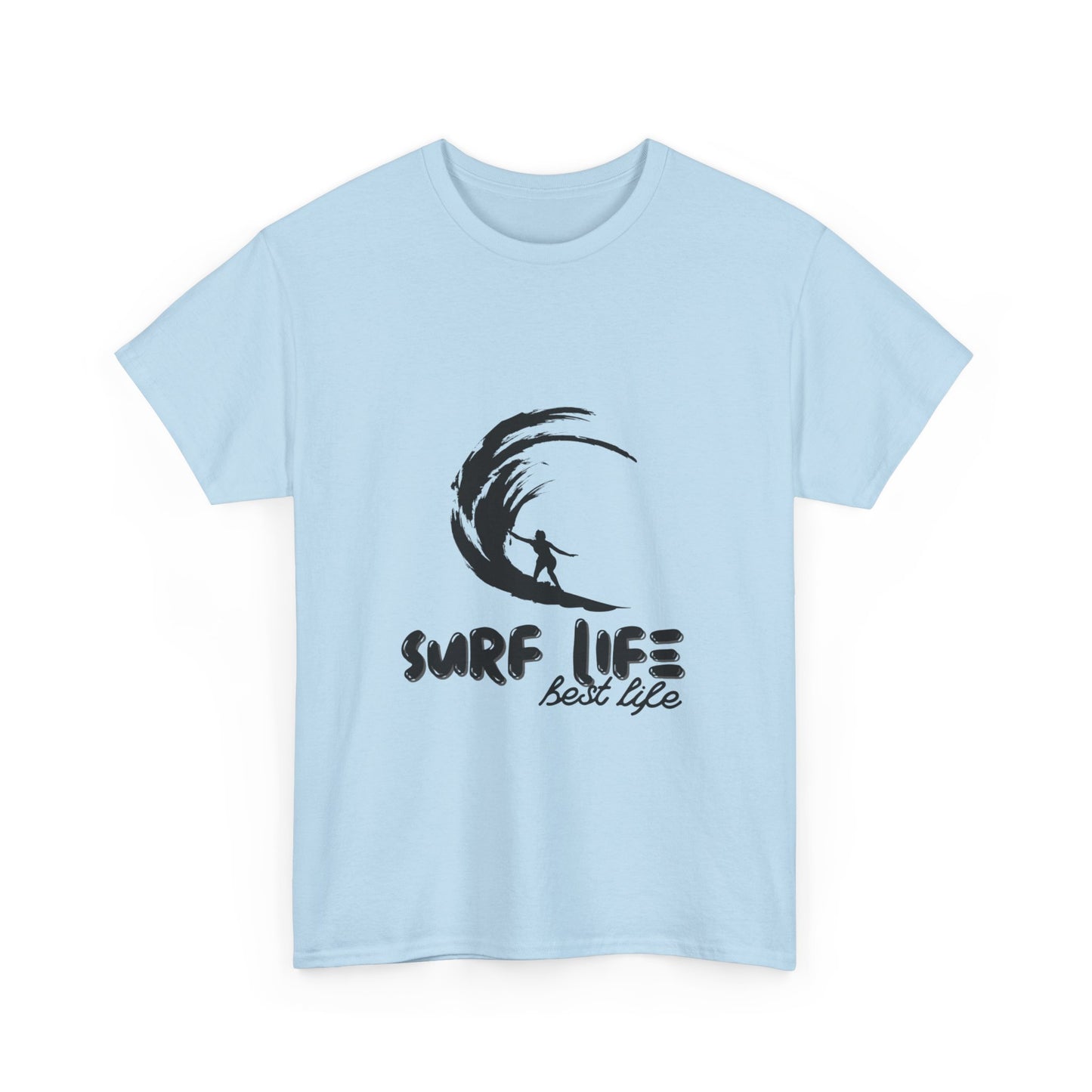 "Surf life, best life." Unisex Cotton Tee