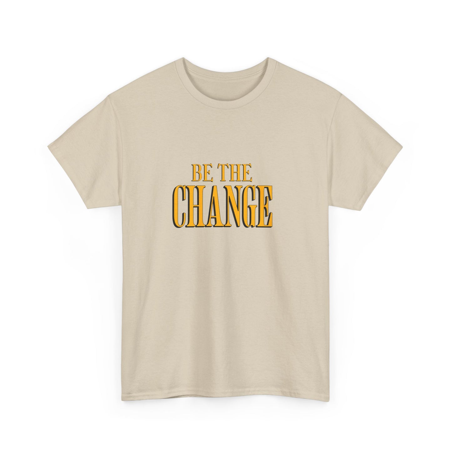 "Be the change" Unisex Cotton Tee