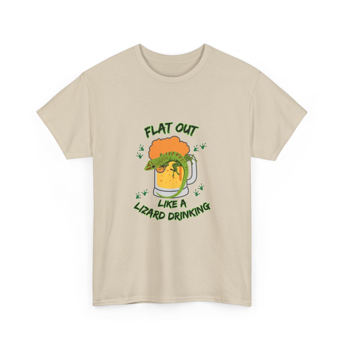 "Flat out like a lizard drinking" Unisex Cotton Tee