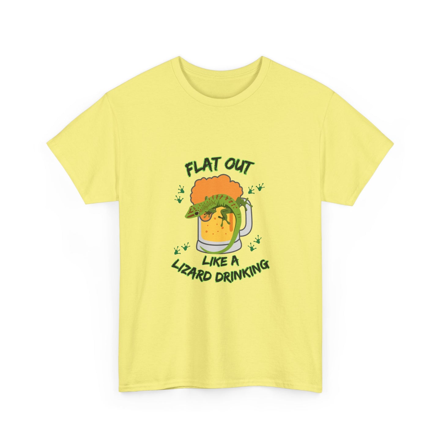 "Flat out like a lizard drinking" Unisex Cotton Tee