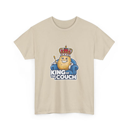 "King of the couch" Unisex Cotton Tee