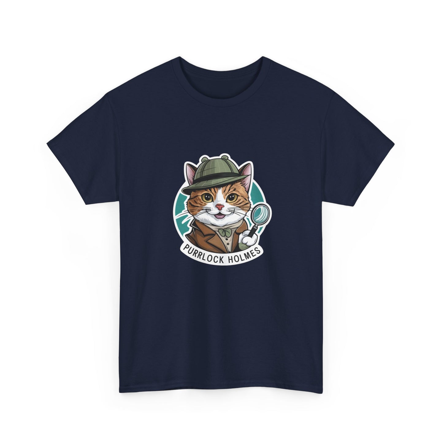 "Purrlock Holmes" Unisex Cotton Tee