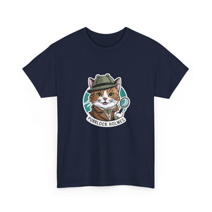 "Purrlock Holmes" Unisex Cotton Tee